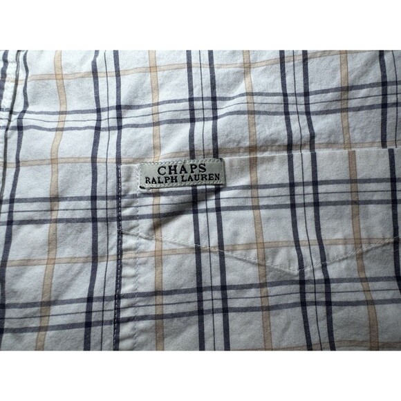 Chaps Ralph Lauren Men’s Long Sleeve Plaid Button-Down Shirt XL - Picture 4 of 5